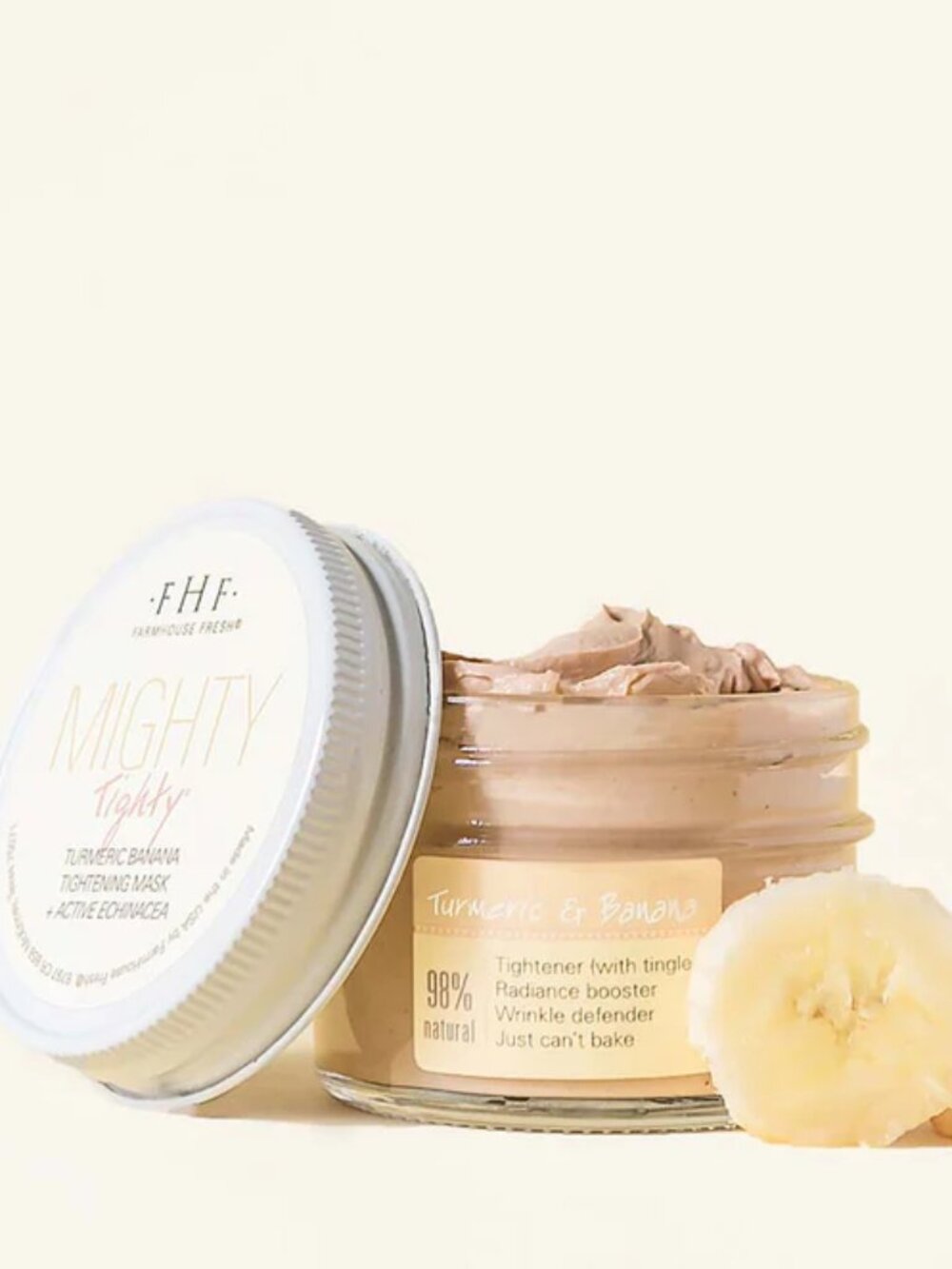 Mighty Tighty Turmeric & Banana Tightening Mask - Tightener With Tingles